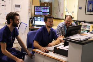 Mercy Hospital for Women Neonatal Intensive Care Unit doctors (L-R) Julian, James and Bron